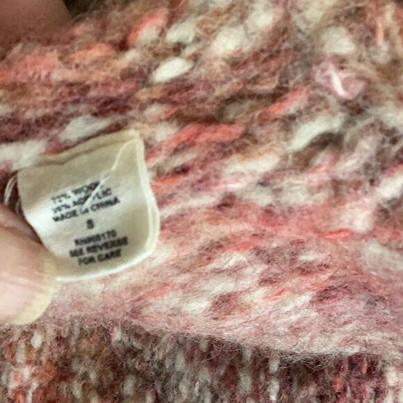 Sleeping On Snow Anthropologie Wool Blend Cardigan Sweater Women’s Small Boho - Picture 8 of 11